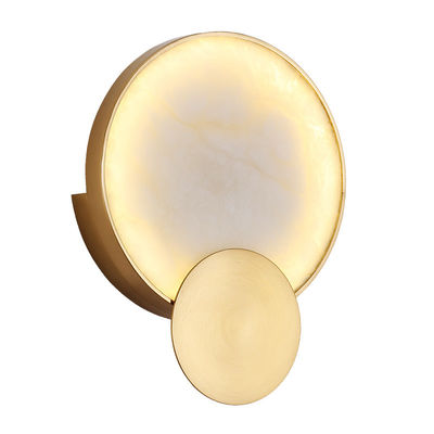Modern Round Marble LED Wall Lights Living Room Bedside Lighting Fixtures (WH-OR-58)