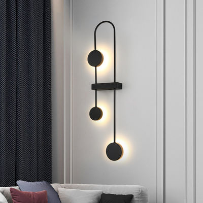 Nordic Black Wall Lamp Post-modern Living Room Bedroom Decoration lamp on wall (WH-OR-118)