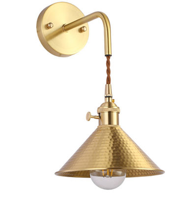 American minimalist bedside bedside restaurant bar brass sconce （WH-OR-131)