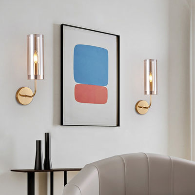 Modern Led Wall Lamp Gold Glass Wall Lamps For Living Room Bedroom Bedside E14 Candle Wall Lights(WH-OR-137)