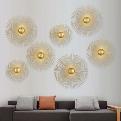 Luxury Wall Lamp Background Home Indoor Living Room Bedroom gold wall lamp(WH-OR-138)