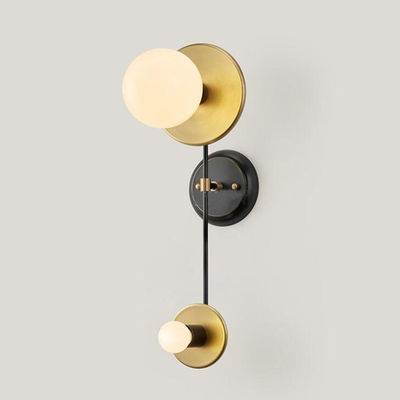 Minimalist Style Bedside Led Wall Lmap Creative Retro Brass Living Room Restaurant Wall Sconce(WH-OR-147)