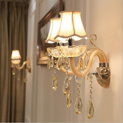 European Design LED Luxury Hanging K9 Crystal Wall Lamps (WH-OR-161)