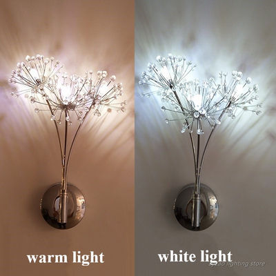 Nordic Creative Dandelion Flower Wall Lamps Bathroom Bedroom Bedside dandelion lamp(WH-OR-170)