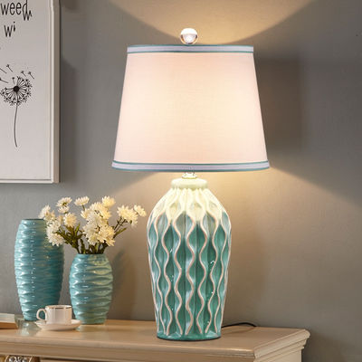 Ceramic LED Table Lamps Bedroom Bedside Lamp Nordic marble table lamp(WH-MTB-53)