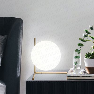 Modern Glass Ball table lamps Gold Nordic Simple Bedroom Bedside scandinavian table lamp(WH-MTB-58)