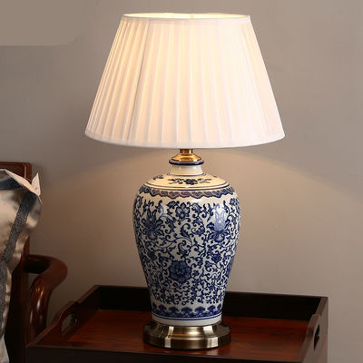 Ceramic Dimmer Led Table Lamp Chinese Porcelain Foyer porcelain table lamp(WH-MTB-111)