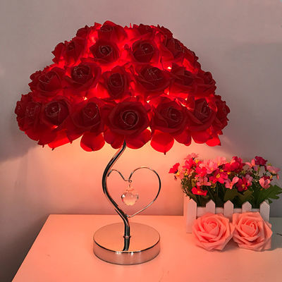 Romatic Table lamp Rose Flower LED Night Light bedside Lamp flower table lamp(WH-MTB-116)