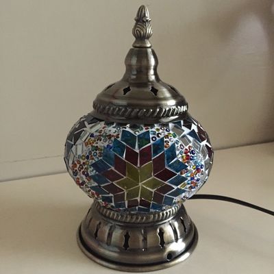 Retro ethnic style bedroom bedside night light restaurant cafe bar Turkish nightstand light(WH-VTB-04)