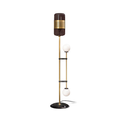 LED living room standing lighting Nordic Hotel deco floor lights home luxury copper fixtures(WH-MFL-36)
