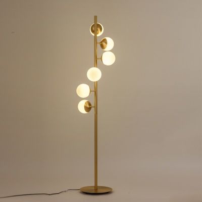 Nordic style modern glass lighting floor standing floor lamp living room bedroom study room lighting(WH-MFL-63)