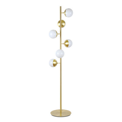 Nordic style modern glass lighting floor standing floor lamp living room bedroom study room lighting(WH-MFL-63)