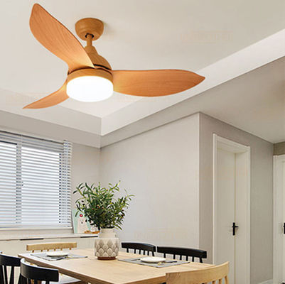 42 Inch Ceiling Fans 3 Blades wooden three colors remote control reative wood fan light(WH-CLL-14)