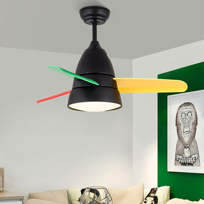 220V Ceiling Fans Lights with remote control Nordic modern children's 36 Inch ceiling fan with remote(WH-CL-19)