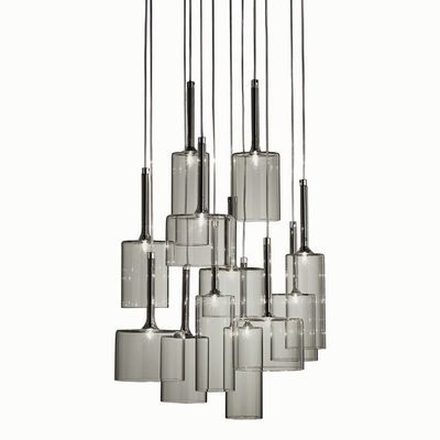 Modern Clear Grey Amber Glass Creative chandelier scandinavian(WH-MI-86)