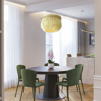 Post Modern Pink Pendant Lights Living Room Princess Room Art Restaurant light ​Home Fringe Pendant Lamp(WH-AP-129)