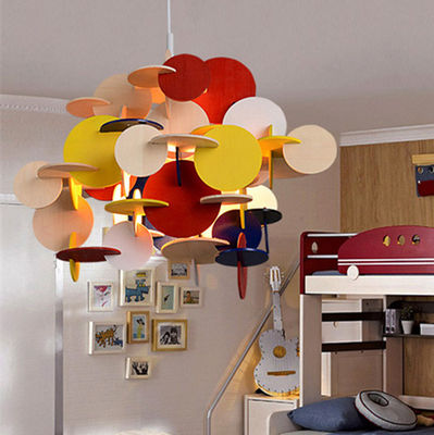 Modern Wood Pendant Light Creative Italy Designer Kid's room Hanging lamp Led Light Loft decor Bau Lamp(WH-AP-167)