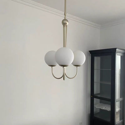 Nordic Glass Balls Pendant Lamp metal Pipe design gold light fixtures Dining Room Lights Kitchen Pendant Lamp(WH-AP-171)