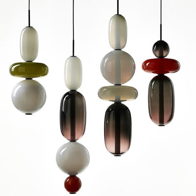 Nordic Multicolored Glass Pendant Lights Bar Cafe lamps hanging Candy dining room Home Decor Pendant Lamp( WH-AP-250)