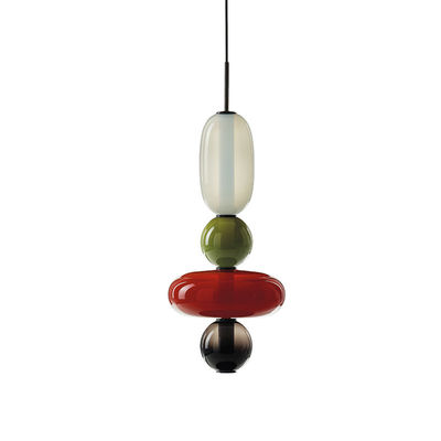 Nordic Multicolored Glass Pendant Lights Bar Cafe lamps hanging Candy dining room Home Decor Pendant Lamp( WH-AP-250)