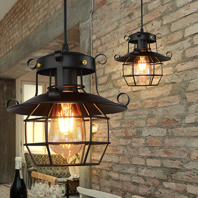 Vintage Pendant light Cage Edison Nordic Retro Loft Lamp Home Decoration Metal Pendant light(WH-VP-105)