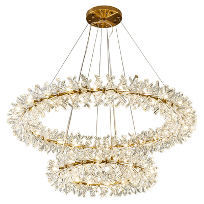 Modern LED Luxury Crystal Chandelier Rings Flower Crystal Chandelier(WH-NC-82）