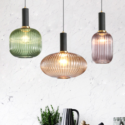 Modern Pendant Lights Gray Glass Led Nordic Restaurant Hanging Lighting(WH-GP-42)