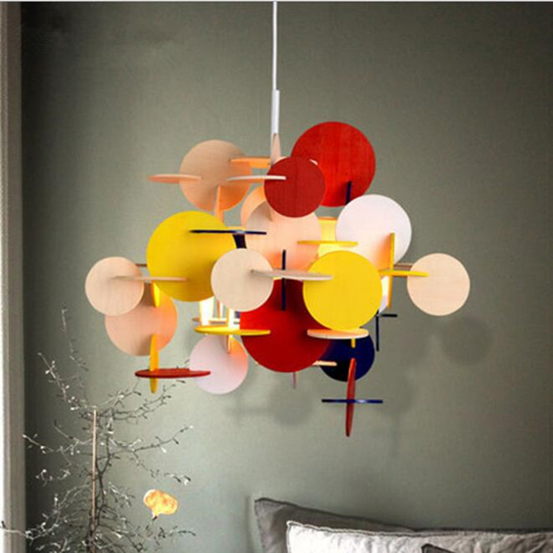 Nordic plastic DIY multi color Pendant Light Bedroom Living room Kids room Bau Pendant Lamp（WH-AP-480）