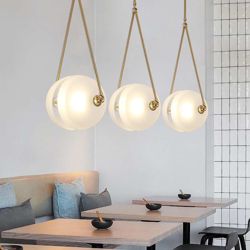 Nordic glass ball pendant light Loft Decor Minimalist Restaurant Synapse Pendant Lamp(WH-GP-142)