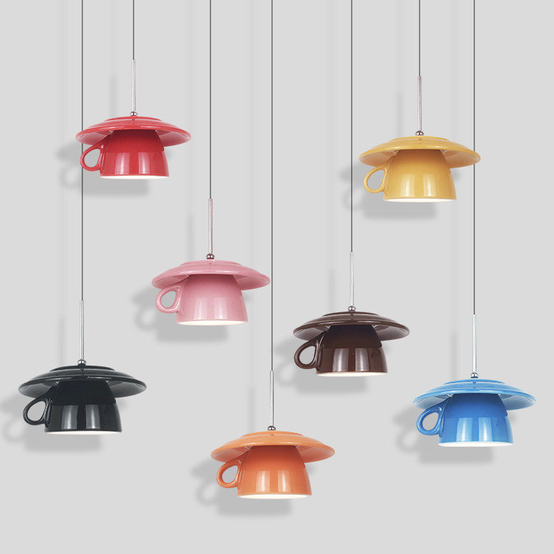 Modern Pendant Lights Macaroon Ceramic Lustrous Kitchen Teaport Hanging Lamp(WH-AP-510)