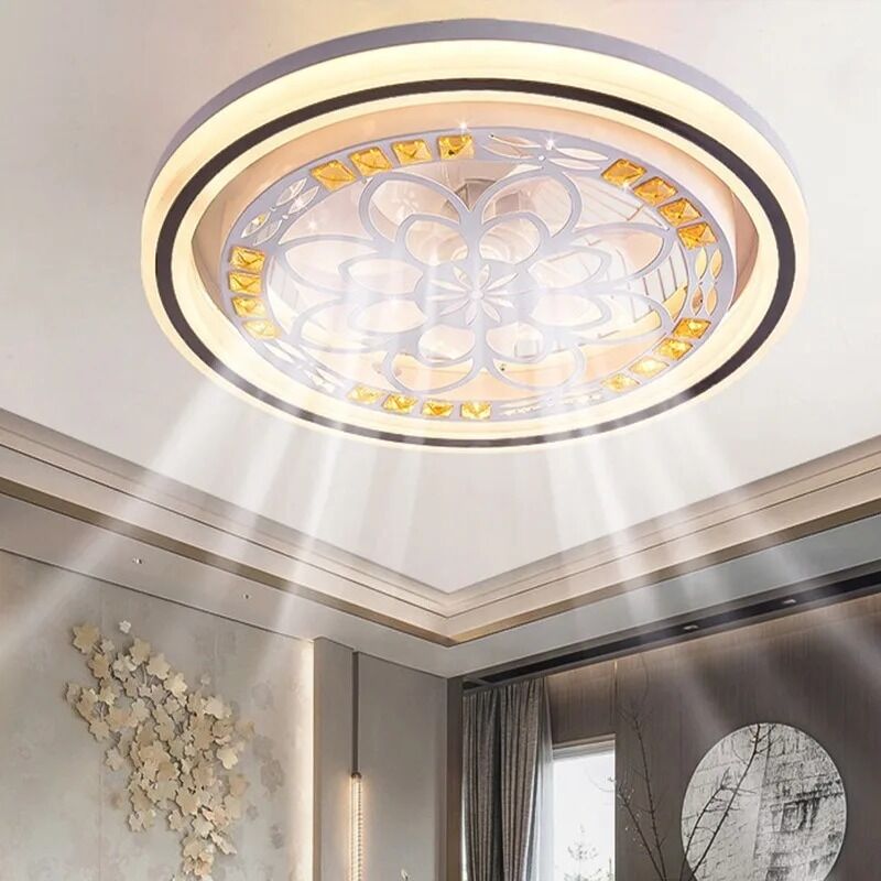 Restaurant Nordic Living Room Bedroom Ceiling Light 220V 110V Led Electric Fan Light (WH-CLL-68)