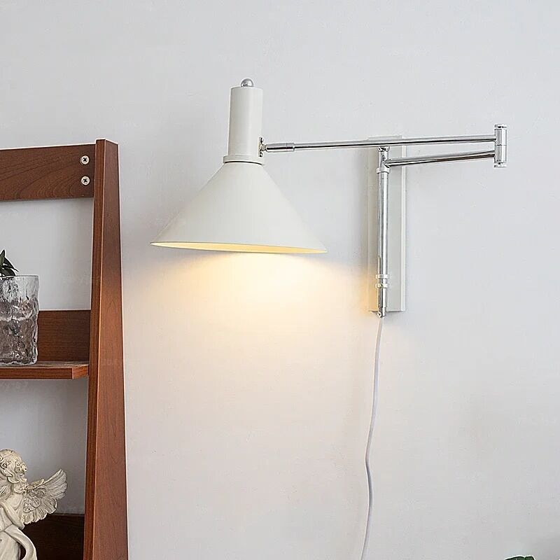 Minimalist Study Reading Lamp  red Bauhaus Bedside Foldable Rocker Arm Wall Lamp(WH-VR-117)