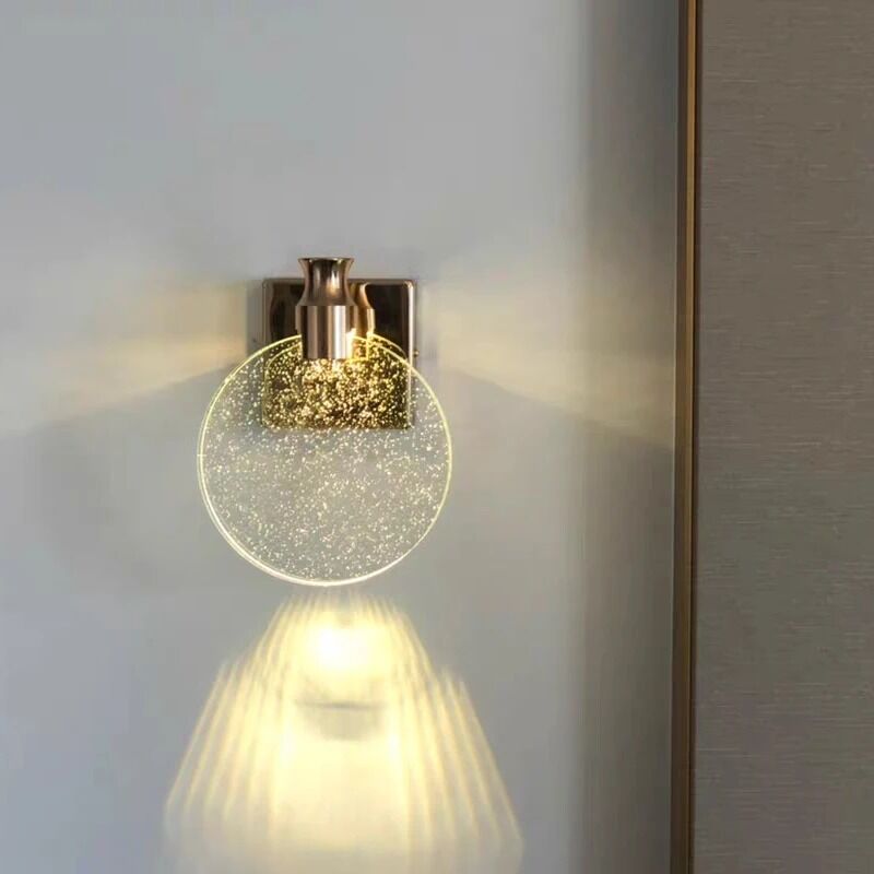 Gold LED Crystal Wall Lamps Bathroom Mirror Light Makeup Lamp (WH-MR-85)