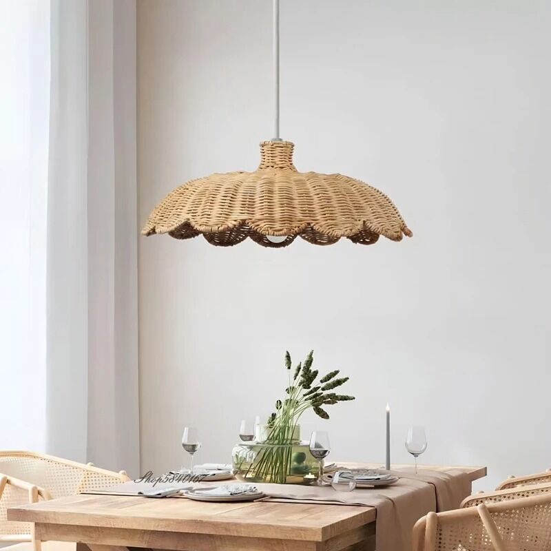 Restaurant Light Coffee Shop Home Decoration Natural Rattan Handmade Weave Pendant Lamps(WH-WP-137)