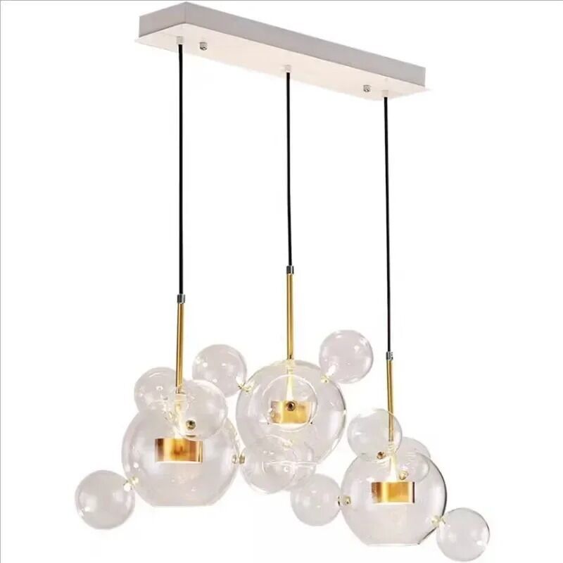 Modern Clear Glass Pendant Light Living Room Bubble Glass Hanging Lamp （WH-AP-670）