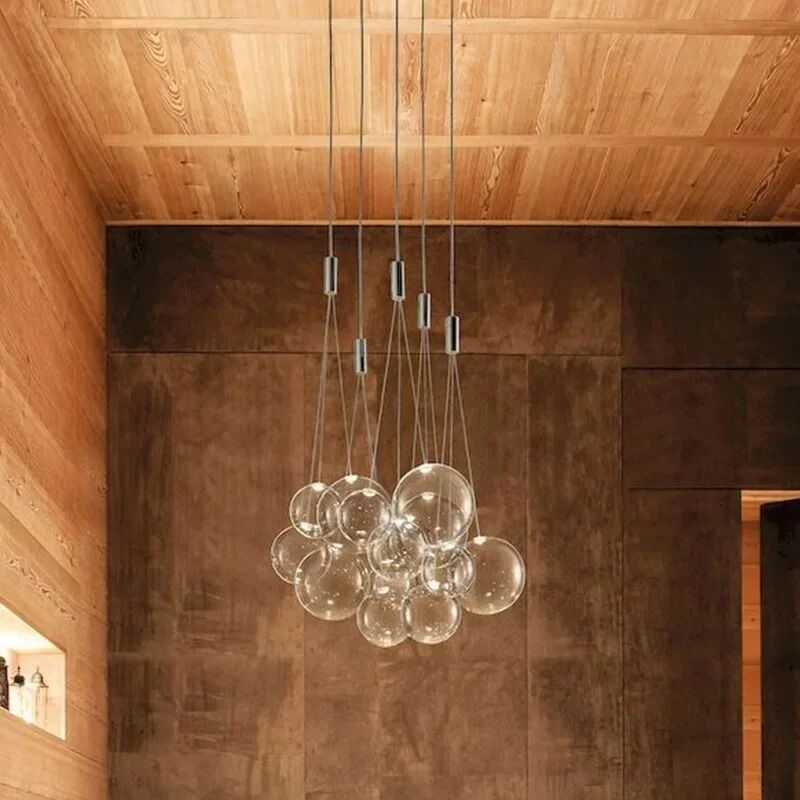 Minimalist Nordic LED Glass Chandelier Personality Interior Pendant Lamp（WH-AP-690）