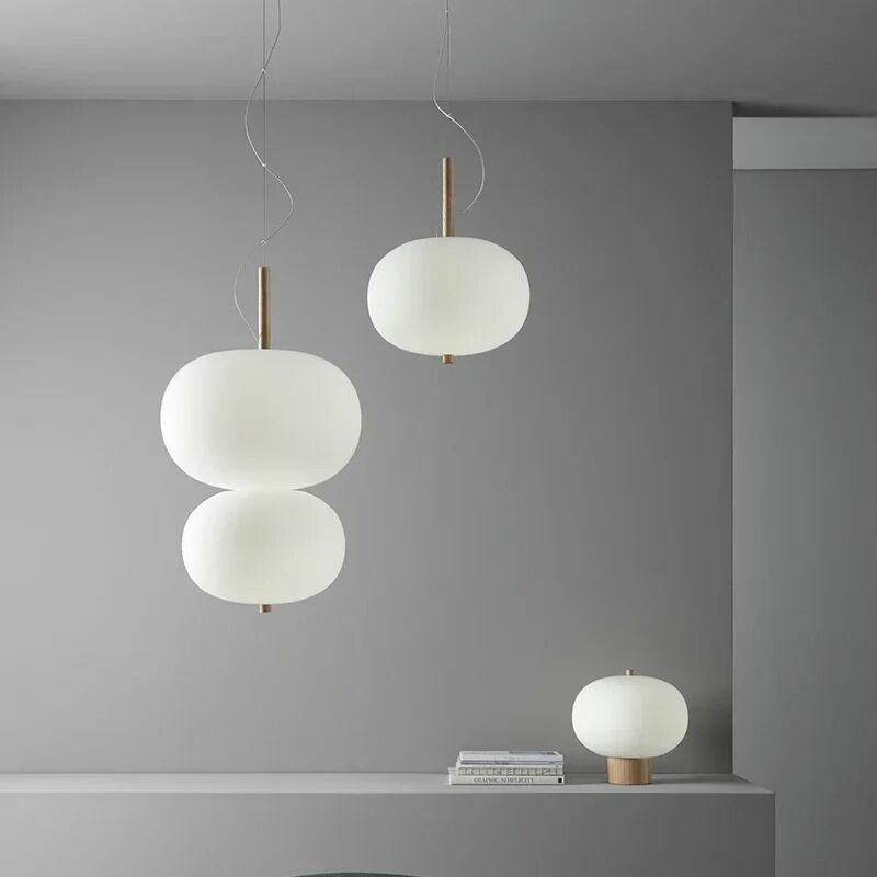 Scandinavia Pendant Light Big Glass Ball Ceiling Chandelier Suspension Hanging (WH-GP-199)