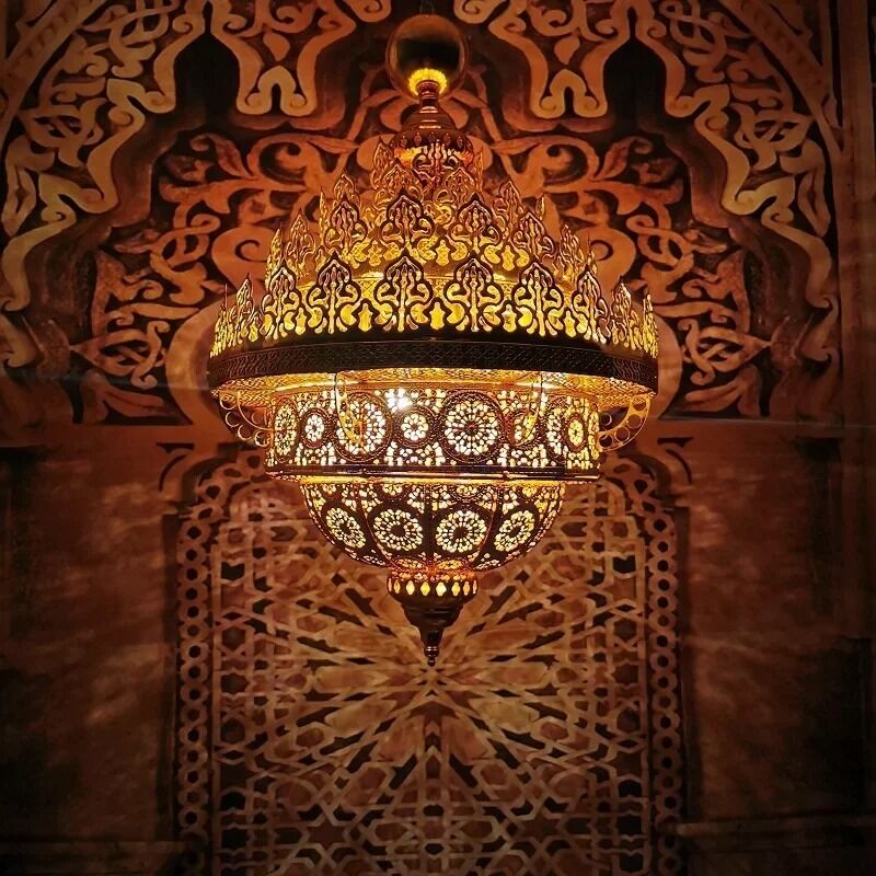 Saudi Arabia Classical Flame Pendant Ligh Moroccan Lamp(WH-DC-72)