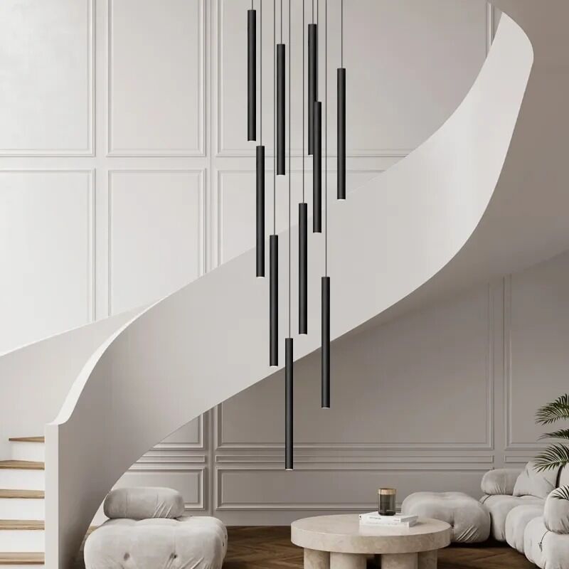 Long LED Pendant Lamp Spotlight Indoor Lighting Tubular Chandelier(WH-NC-127)