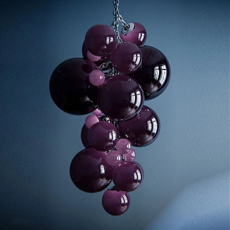 Italian Fruit Purple Grape Pendant Lamp Restaurant Villa Staircase Designer Lamp  (WH-NC-140)