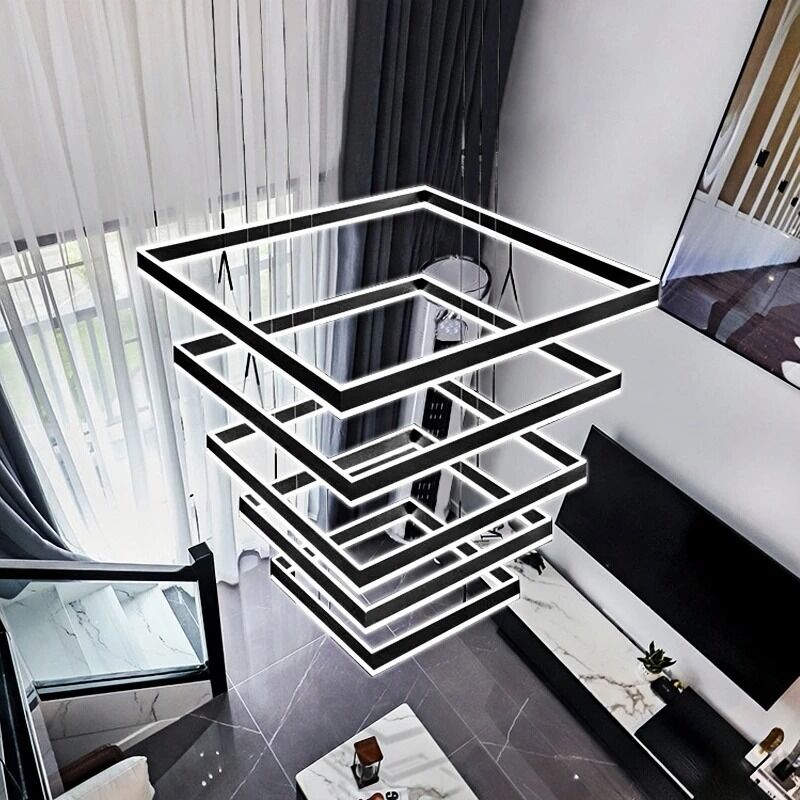 Staircase Square Pendant Lamp Modern Decoration Ceiling Lighting Fixture(WH-NC-162)