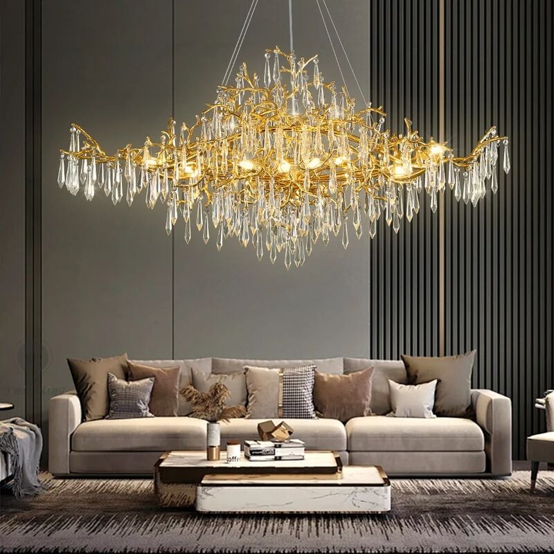 Dining Living Room Bedroom Chandeliers Branch Ceiling Crystal Chandelier Modern Luxury Crystal Chandelier (WH-CY-259)