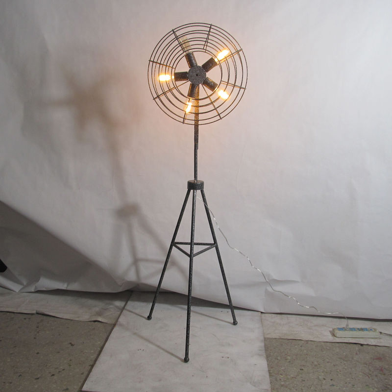 Vintage Industrial floor lamp fan light lamp edison bulb lamp antique retro floor lamp(WH-VFL-07)