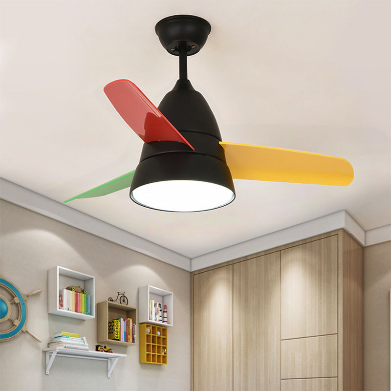 220V Ceiling Fans Lights with remote control Nordic modern children's 36 Inch ceiling fan with remote(WH-CL-19)