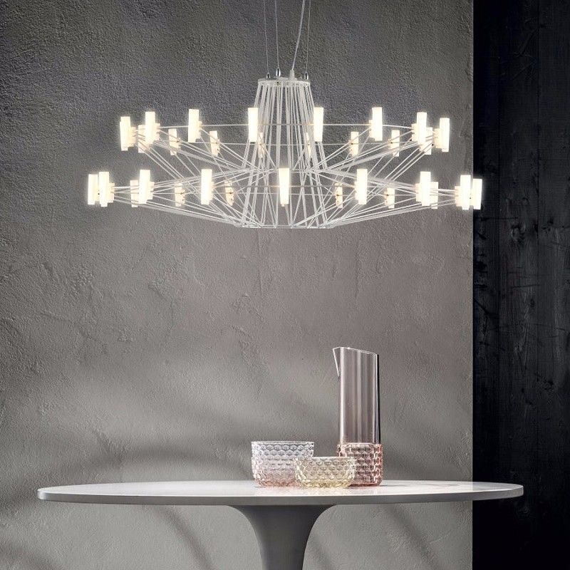 Nordic design Led Chandelie three-story Coppelia modern led chandeliers(WH-MI-91)