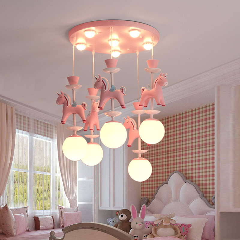 Children bedroom chandeliers modern ins merry-go-round boy girl room chandelier(WH-MA-136)