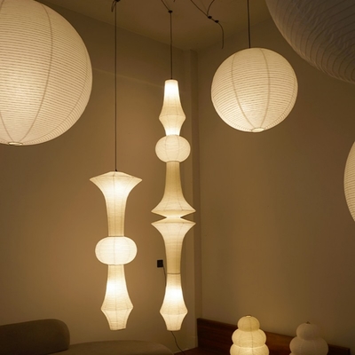 Lâmpada de papel de arroz Janpanese Akari Lâmpada pendente Noguchi Yong Nordic ((WH-AP-599)