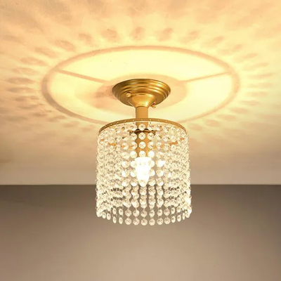 Lâmpadas de tecto de cristal de LED Lâmpadas de tecto de corredor de ouro (WH-CA-109)