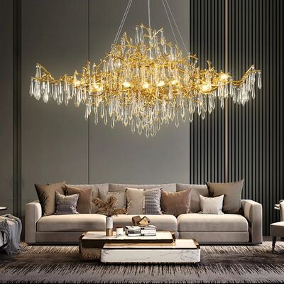 Sala de jantar Sala de dormir Lustreiros Branch Tecto Cristal Lustreiro Moderno Lustreiro de Cristal de Luxo (WH-CY-259)