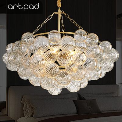 Design italiano Lustreiro de sala de jantar criativo Lustreiro de teto de vidro (WH-CY-266)